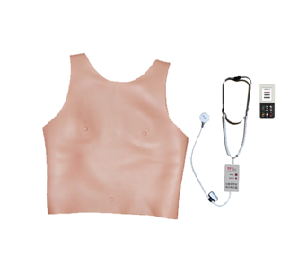 Wearable heart and lung sound auscultation simulator