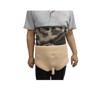 Wearable bladder puncture operation simulator